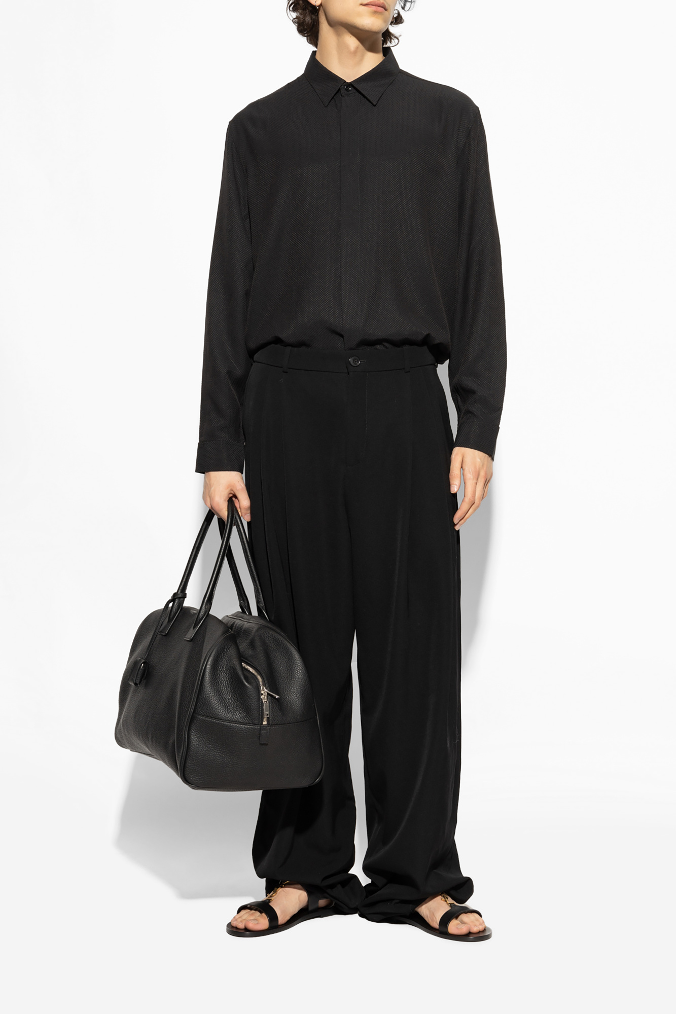 【SAINT LAURENT】CASSANDRE SANDALS●818108DWEDD1000 SAINT LAURENT - Cassandre sandals | Leam Roma - Luxury